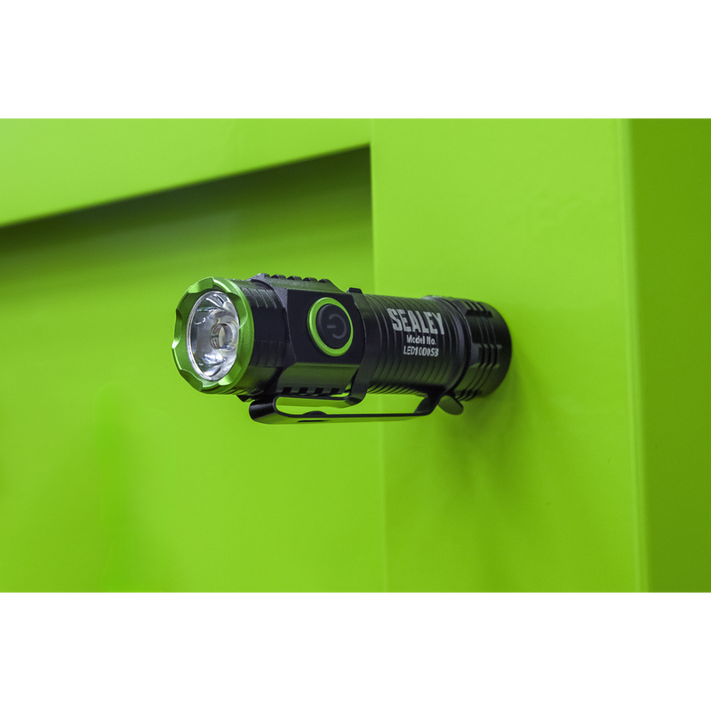 Sealey LED1000SB Rechargeable Super Beam Pocket Light 10W SMD LED