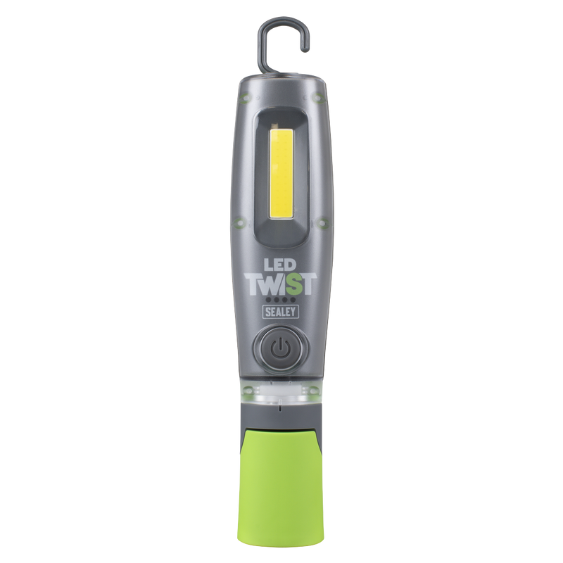Sealey LED1001GDB LED Twist Rechargeable Inspection Light, Green - Box of 12