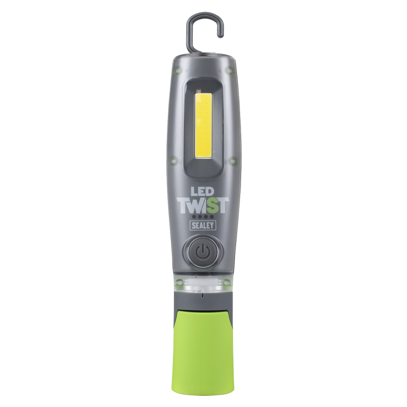 Sealey LED1001G LED Twist Rechargeable Inspection Light 8W COB & 1W SMD