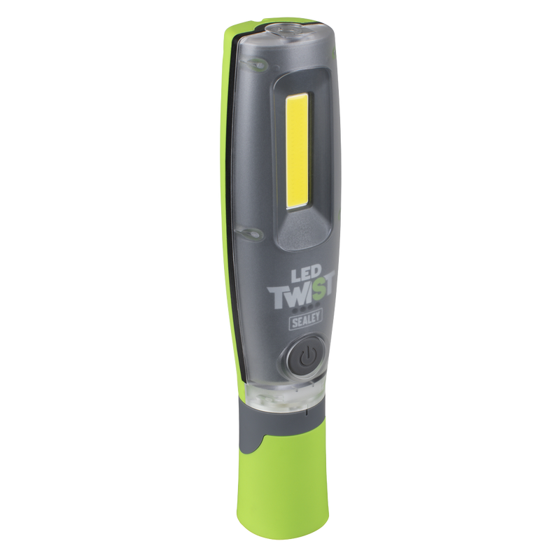 Sealey LED2001GDB Rechargeable Inspection Light 16W COB & 1W SMD LED - Green - Display Box of 12