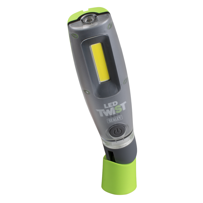 Sealey LED2001GDB Rechargeable Inspection Light 16W COB & 1W SMD LED - Green - Display Box of 12