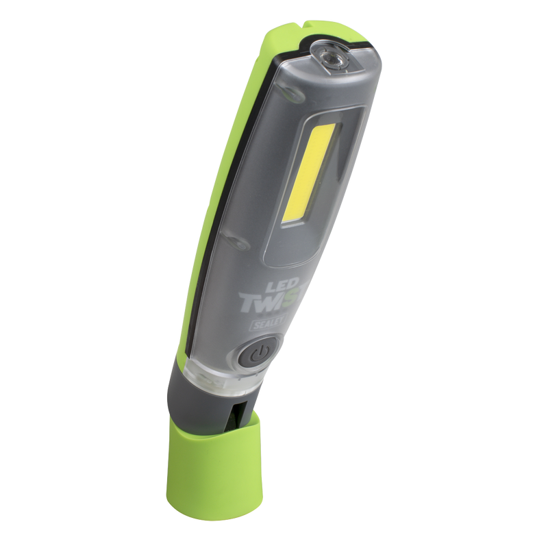 Sealey LED2001GDB Rechargeable Inspection Light 16W COB & 1W SMD LED - Green - Display Box of 12