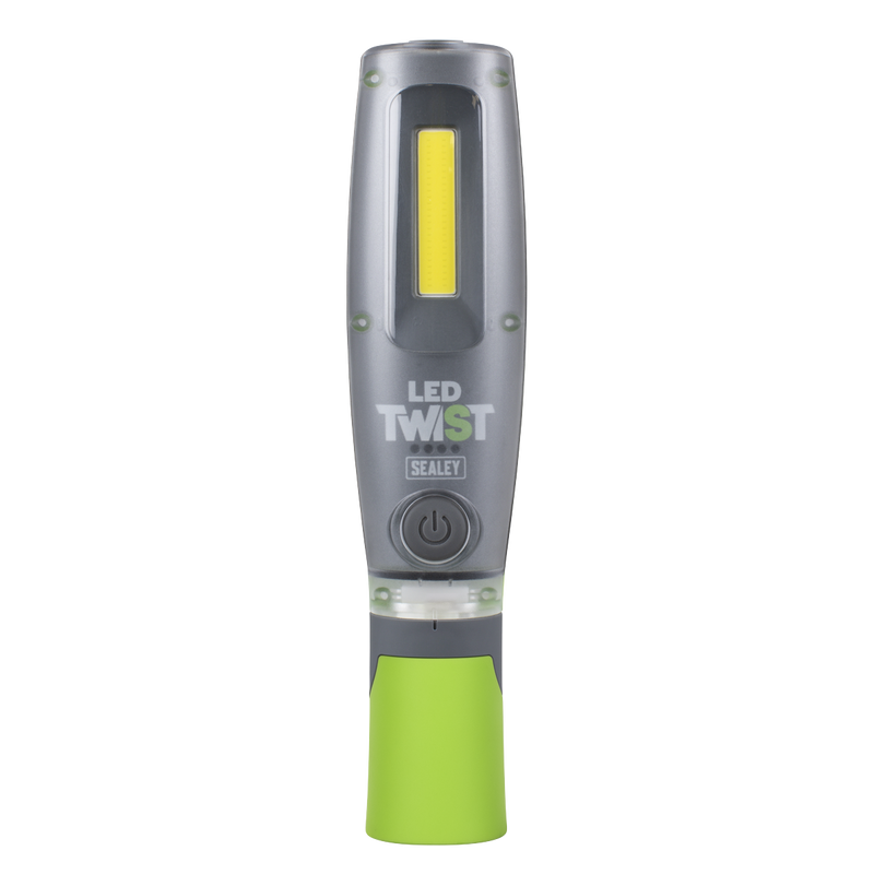 Sealey LED2001GDB Rechargeable Inspection Light 16W COB & 1W SMD LED - Green - Display Box of 12