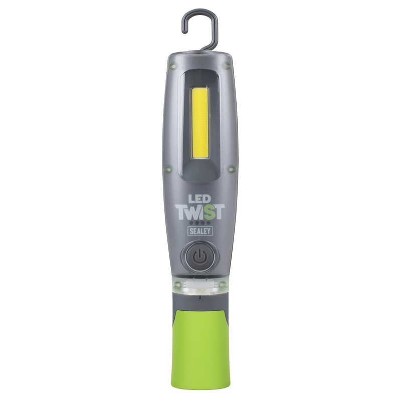 Sealey LED2001GDB Rechargeable Inspection Light 16W COB & 1W SMD LED - Green - Display Box of 12