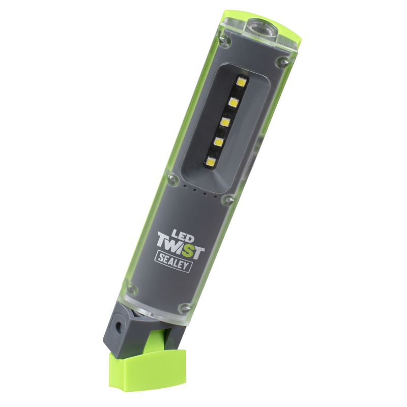 Sealey LED201G LED Twist Rechargeable Inspection Light 1W & 1W SMD