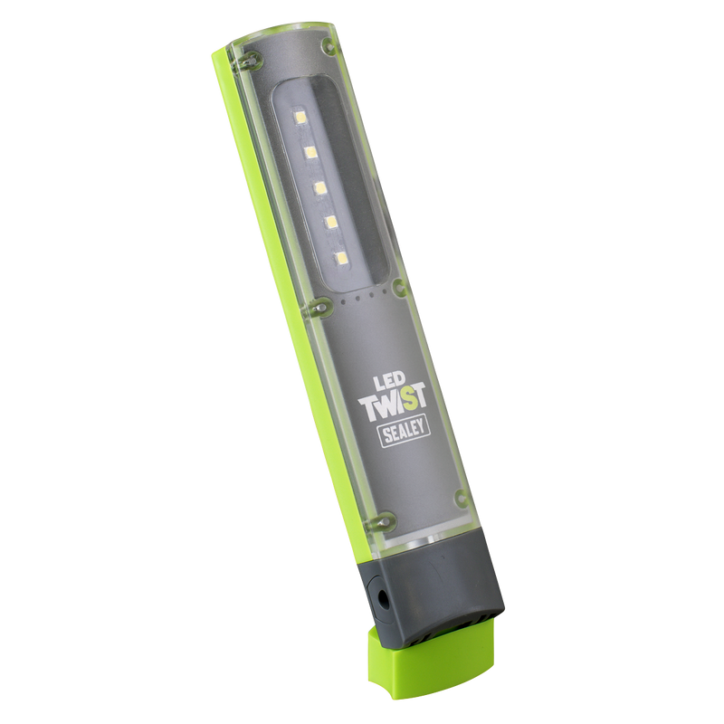Sealey LED201G LED Twist Rechargeable Inspection Light 1W & 1W SMD