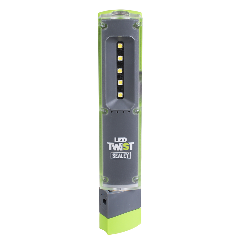 Sealey LED201G LED Twist Rechargeable Inspection Light 1W & 1W SMD