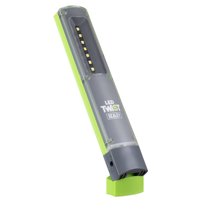 Sealey LED401G LED Twist Rechargeable Inspection Light 2W & 1W SMD LED