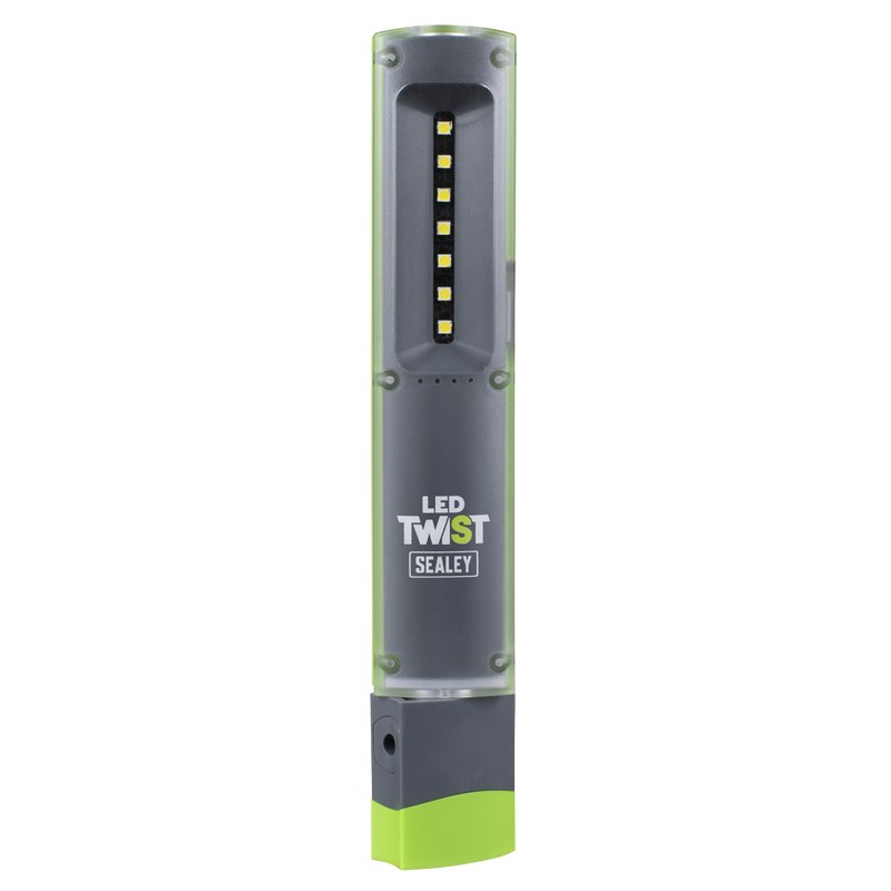 Sealey LED401G LED Twist Rechargeable Inspection Light 2W & 1W SMD LED