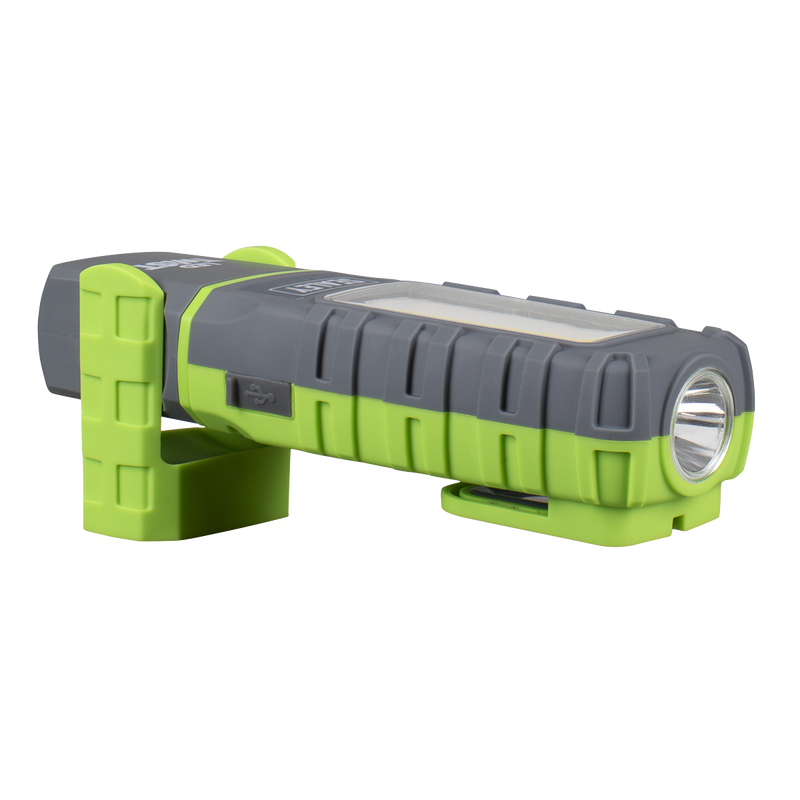 Sealey LED601GDB LED Twist Rechargeable Inspection Light, Green - Box of 12