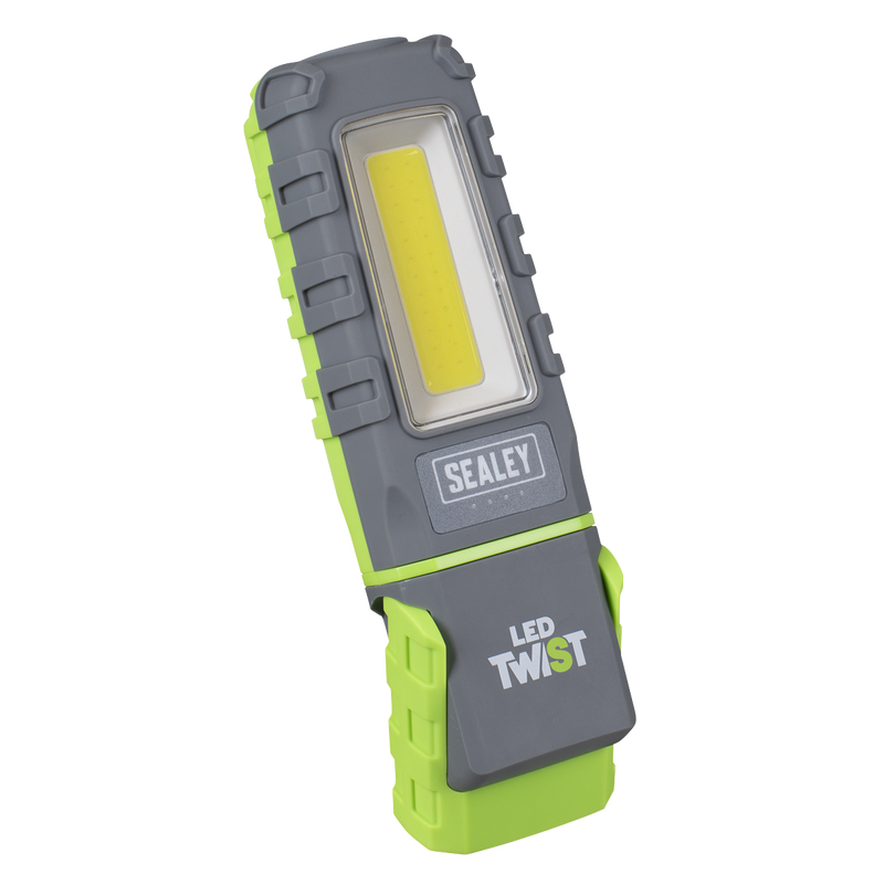Sealey LED601GDB LED Twist Rechargeable Inspection Light, Green - Box of 12