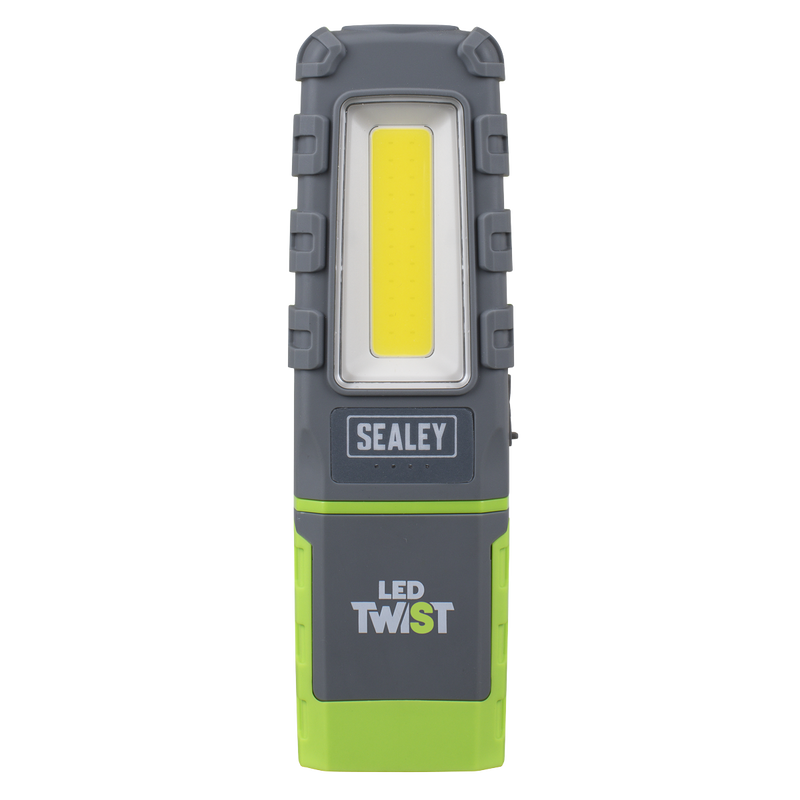 Sealey LED601GDB LED Twist Rechargeable Inspection Light, Green - Box of 12