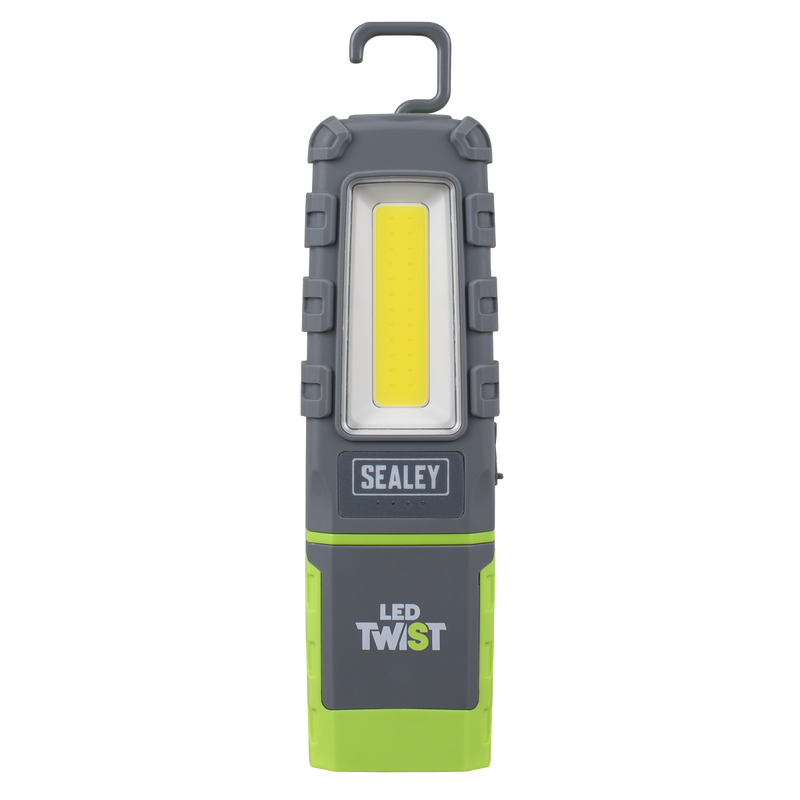 Sealey LED601GDB LED Twist Rechargeable Inspection Light, Green - Box of 12
