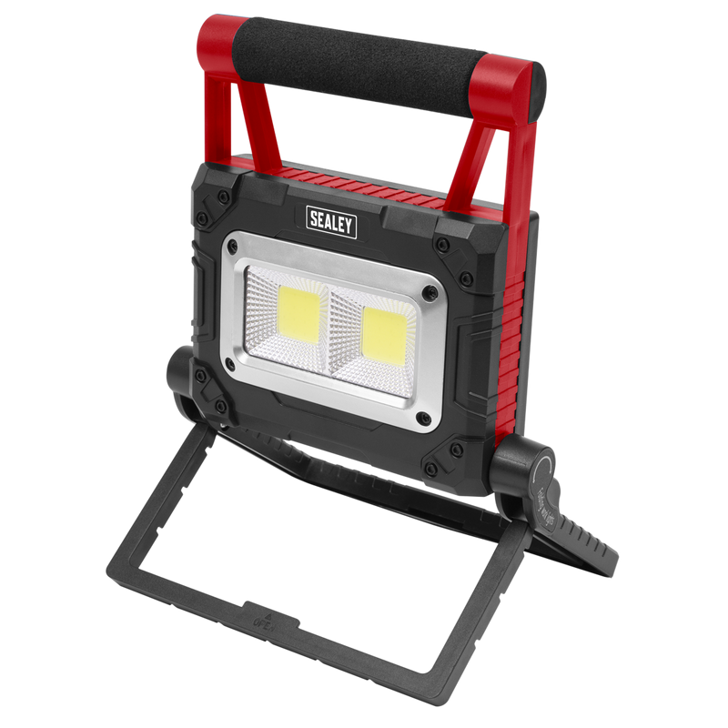 Sealey LEDFL15WS 15W COB LED Solar Powered Rechargeable Portable Floodlight