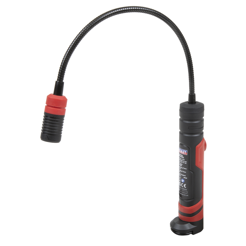 Sealey LEDFLEXPT Flexi Rechargeable Magnetic Pick-Up Tool Light 3W SMD LED