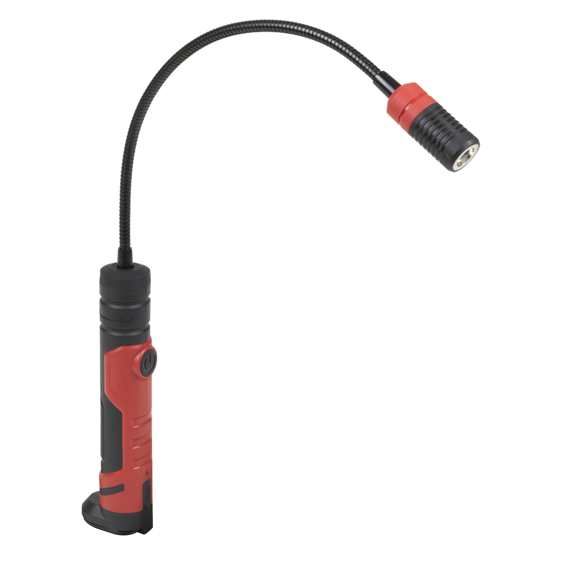 Sealey LEDFLEXPT Flexi Rechargeable Magnetic Pick-Up Tool Light 3W SMD LED