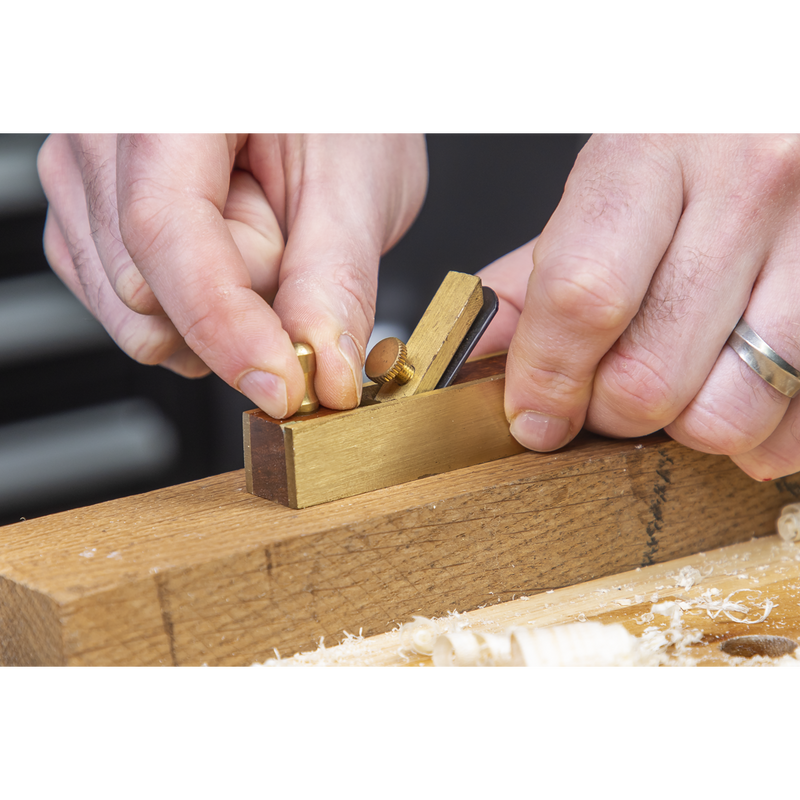 Sealey MBP03 Mini Brass Plane Set 3pc
