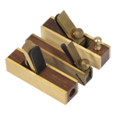 Sealey MBP03 Mini Brass Plane Set 3pc
