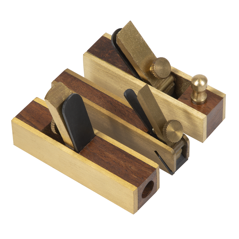Sealey MBP03 Mini Brass Plane Set 3pc