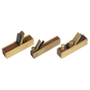Sealey MBP03 Mini Brass Plane Set 3pc