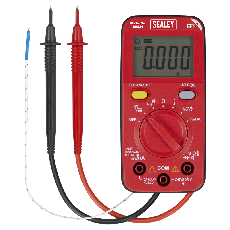 Sealey MM21 10-Function Professional Auto-Ranging Digital Multimeter