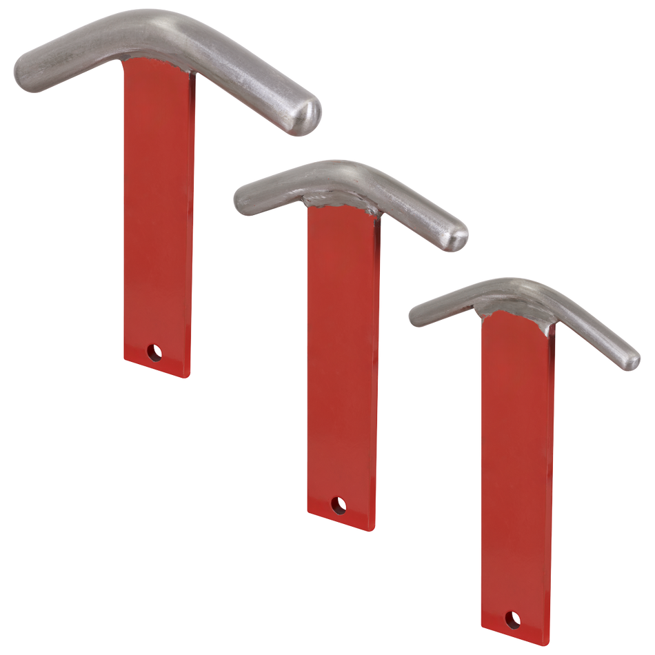 Sealey MW15 Curved T-Dollies for Sheet Metal Forming
