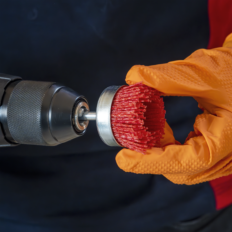 Sealey NFB50 Nylon Filament Cup Brush 50mm with 6mm Shaft