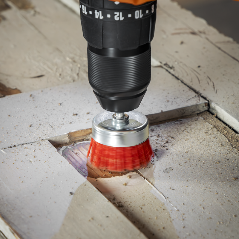 Sealey NFB50 Nylon Filament Cup Brush 50mm with 6mm Shaft