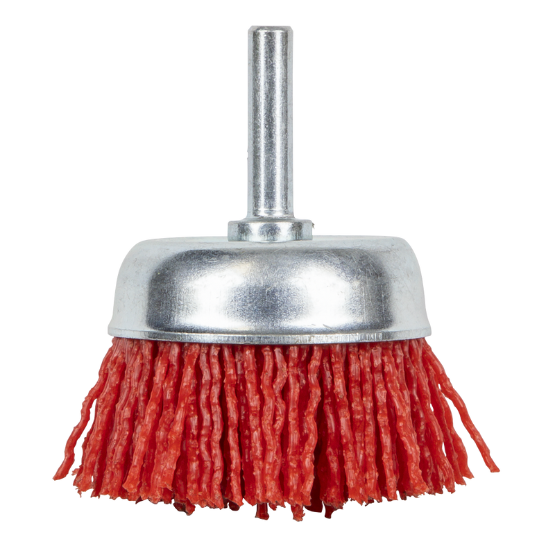 Sealey NFB50 Nylon Filament Cup Brush 50mm with 6mm Shaft