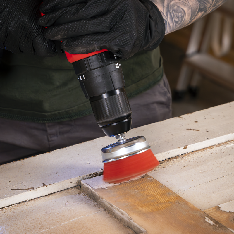 Sealey NFB75 75mm Nylon Filament Cup Brush with 6mm Shaft