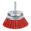 Sealey NFB75 75mm Nylon Filament Cup Brush with 6mm Shaft