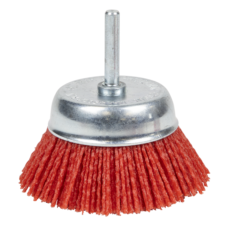 Sealey NFB75 75mm Nylon Filament Cup Brush with 6mm Shaft