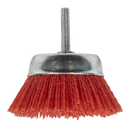 Sealey NFB75 75mm Nylon Filament Cup Brush with 6mm Shaft