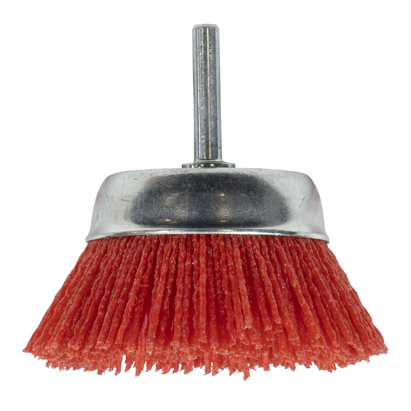 Sealey NFB75 75mm Nylon Filament Cup Brush with 6mm Shaft