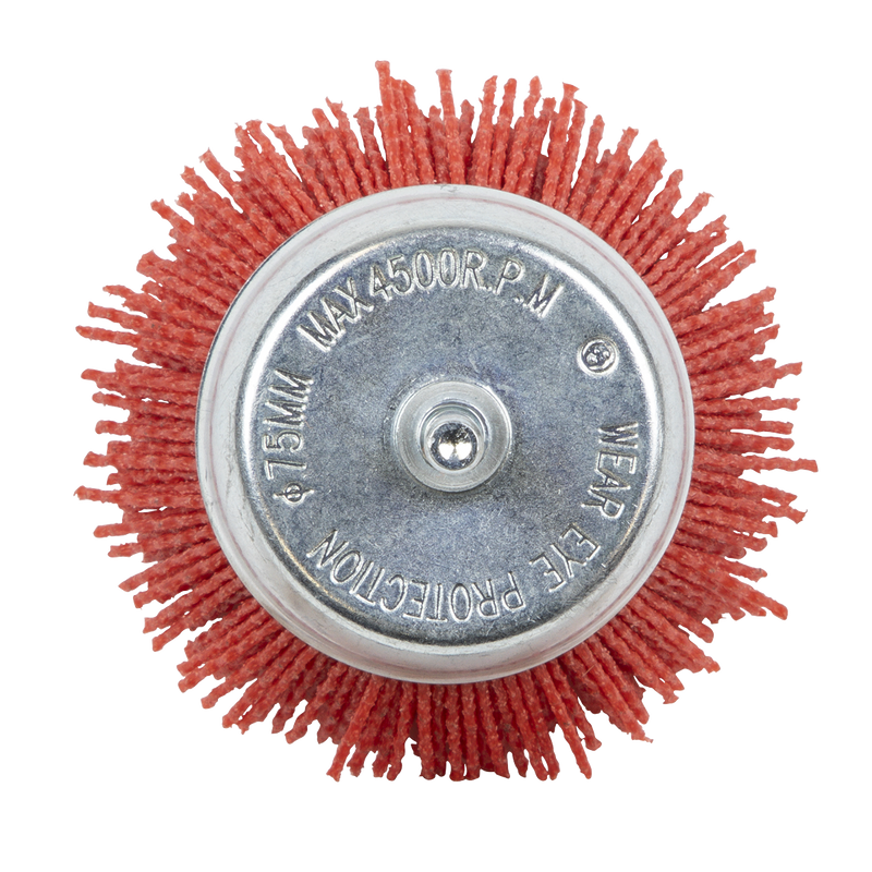 Sealey NFB75 75mm Nylon Filament Cup Brush with 6mm Shaft