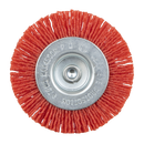 Sealey NFBC75 75mm Nylon Filament Circular Brush with 6mm Shaft