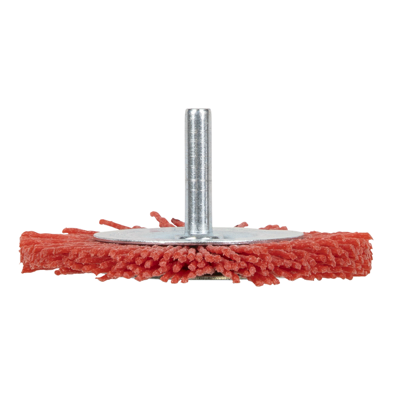 Sealey NFBC75 75mm Nylon Filament Circular Brush with 6mm Shaft