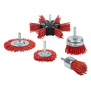 Sealey NFBS05 Nylon Filament 5pc Brush Set