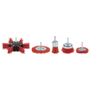 Sealey NFBS05 Nylon Filament 5pc Brush Set