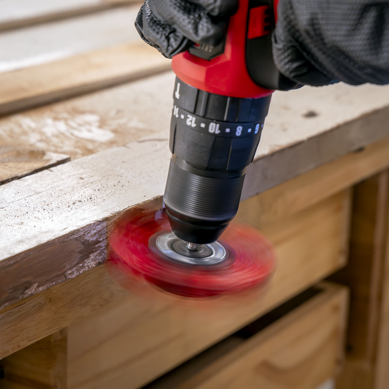 Sealey NFBS100 100mm Nylon Filament Strip Brush with 6mm Shaft