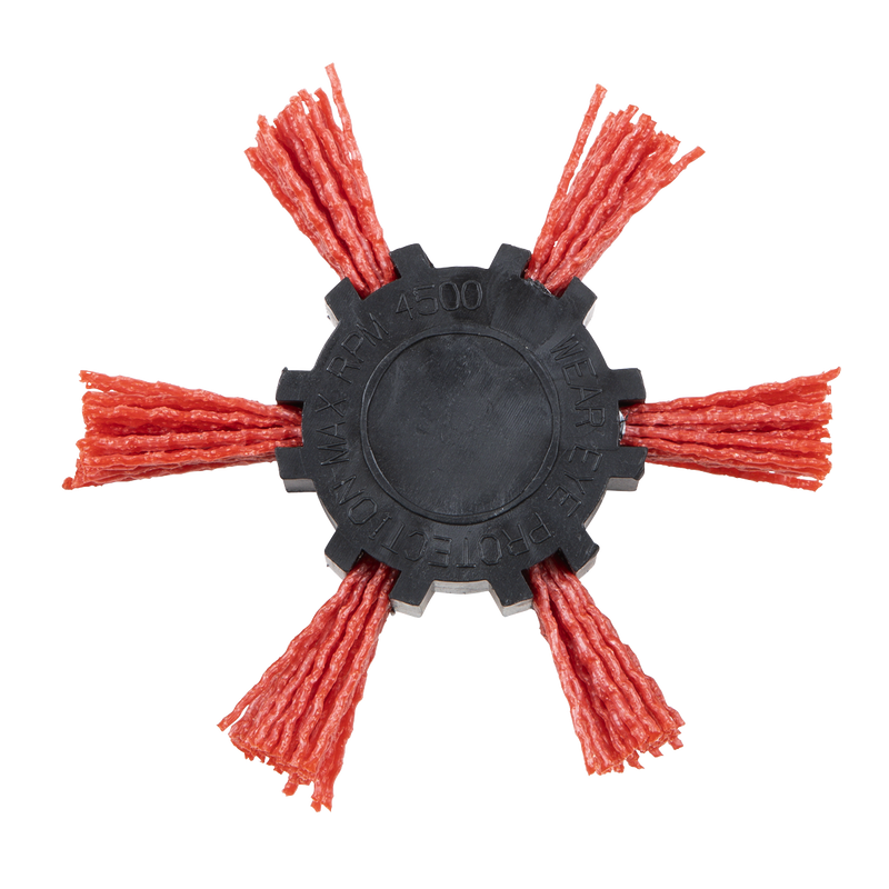 Sealey NFBS100 100mm Nylon Filament Strip Brush with 6mm Shaft