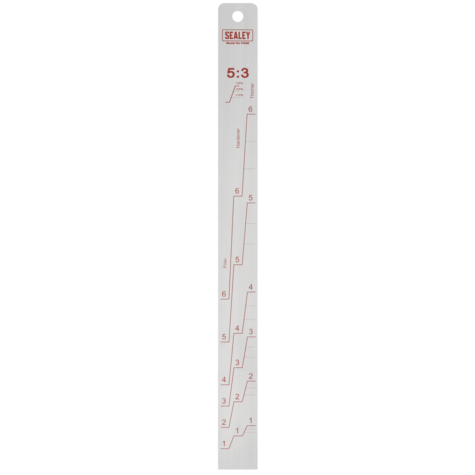 Sealey PA08 Aluminium Paint Measuring Stick 5:1/5:3