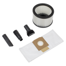 Sealey PC150BV110V BuilderVac¬Æ Wet & Dry Vacuum Cleaner 15L Stainless Steel Drum M Class Filtration 110V