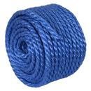 Sealey PR1030 10mm x 30m Polypropylene Split Film Twisted Rope, Blue
