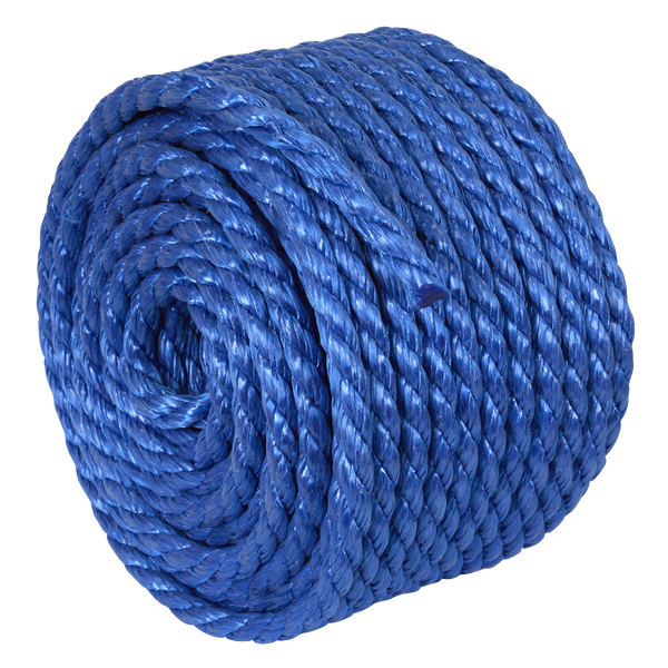 Sealey PR1030 10mm x 30m Polypropylene Split Film Twisted Rope, Blue