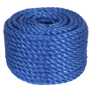 Sealey PR1030 10mm x 30m Polypropylene Split Film Twisted Rope, Blue