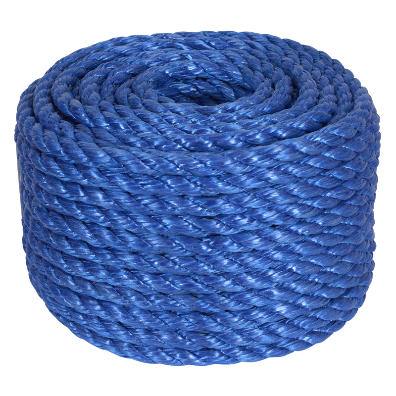 Sealey PR1030 10mm x 30m Polypropylene Split Film Twisted Rope, Blue