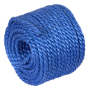 Sealey PR830 8mm x 30m Polypropylene Split Film Twisted Rope, Blue