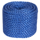 Sealey PR830 8mm x 30m Polypropylene Split Film Twisted Rope, Blue