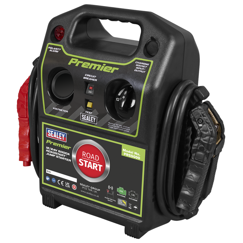 Sealey PRS5000 12/24V Premier RoadStart¬Æ Jump Starter 5000A